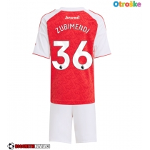 Otroške Nogometnih dresov Arsenal Martin Zubimendi #36 Domači 2025-26 Kratki rokavi (+ hlače)